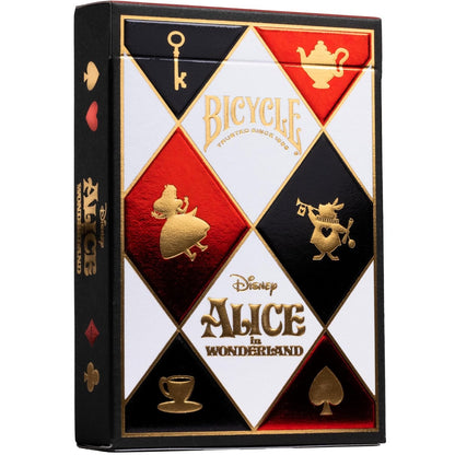 Bicycle - Disney (Alice in Wonderland) - Playing Cards - Mazzo di Carte da Collezione, Poker, Magia e Cardistry basato sul famoso film di Animzione Disney (Alice nel paese delle meraviglie)