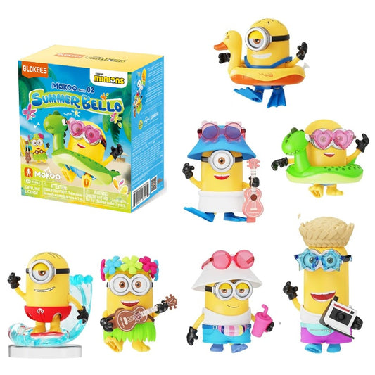Blokees Minions - Mokoo Series 02 - Summer Bello (1 Random) - Action Figure da Collezione 75662