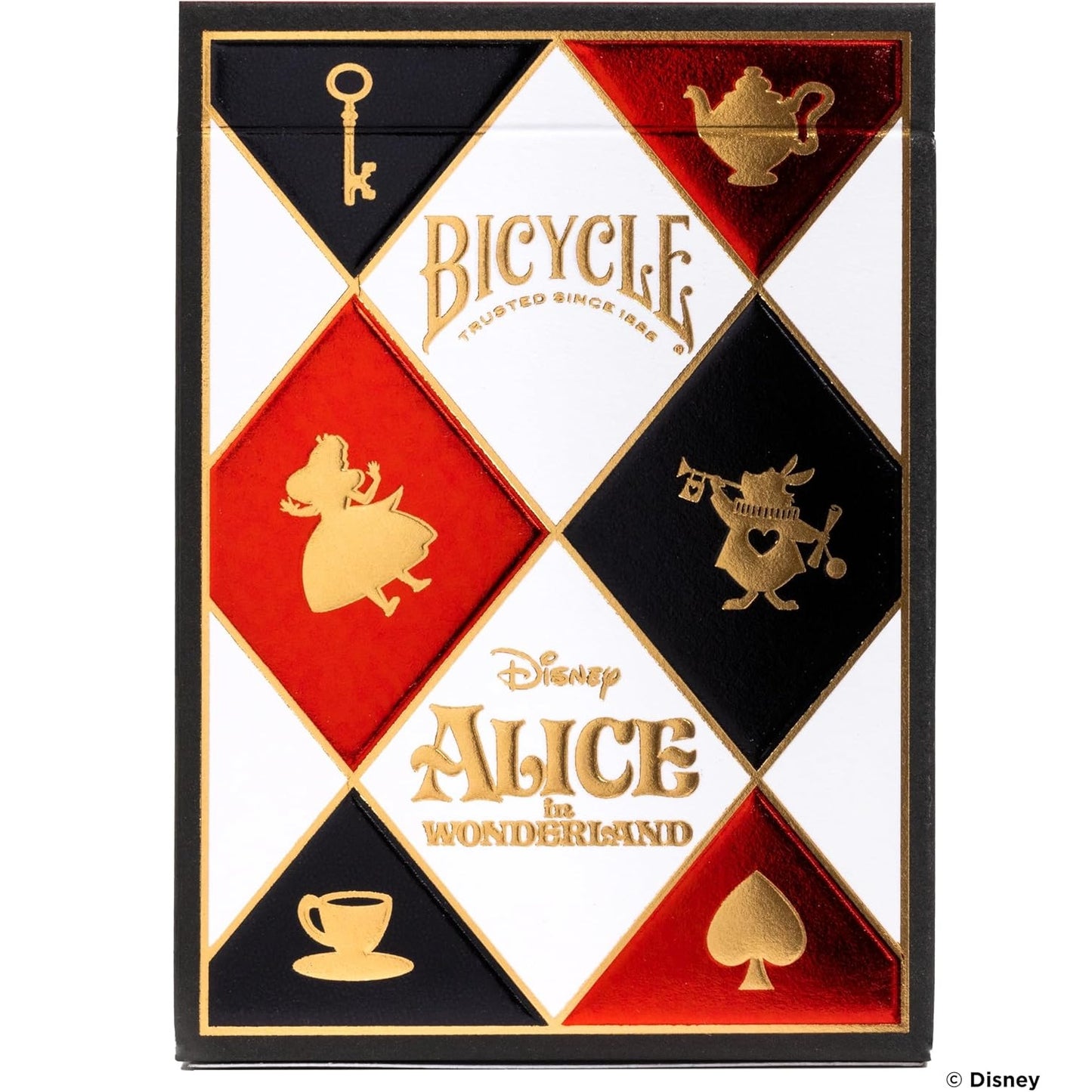 Bicycle - Disney (Alice in Wonderland) - Playing Cards - Mazzo di Carte da Collezione, Poker, Magia e Cardistry basato sul famoso film di Animzione Disney (Alice nel paese delle meraviglie)
