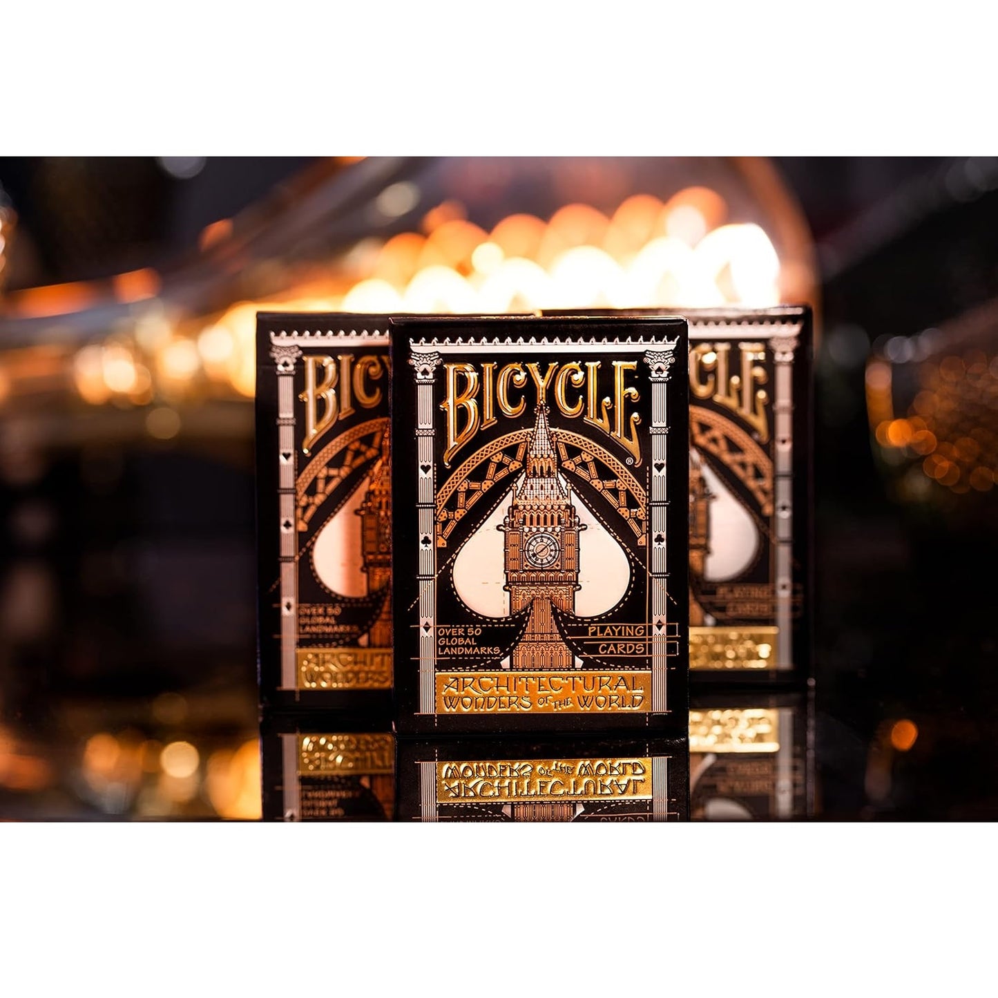 Bicycle - Architectural Wonders Of The World - Playing Cards - Mazzo di Carte da Collezione, Poker, Magia e Cardistry basato sui famosi Monumenti