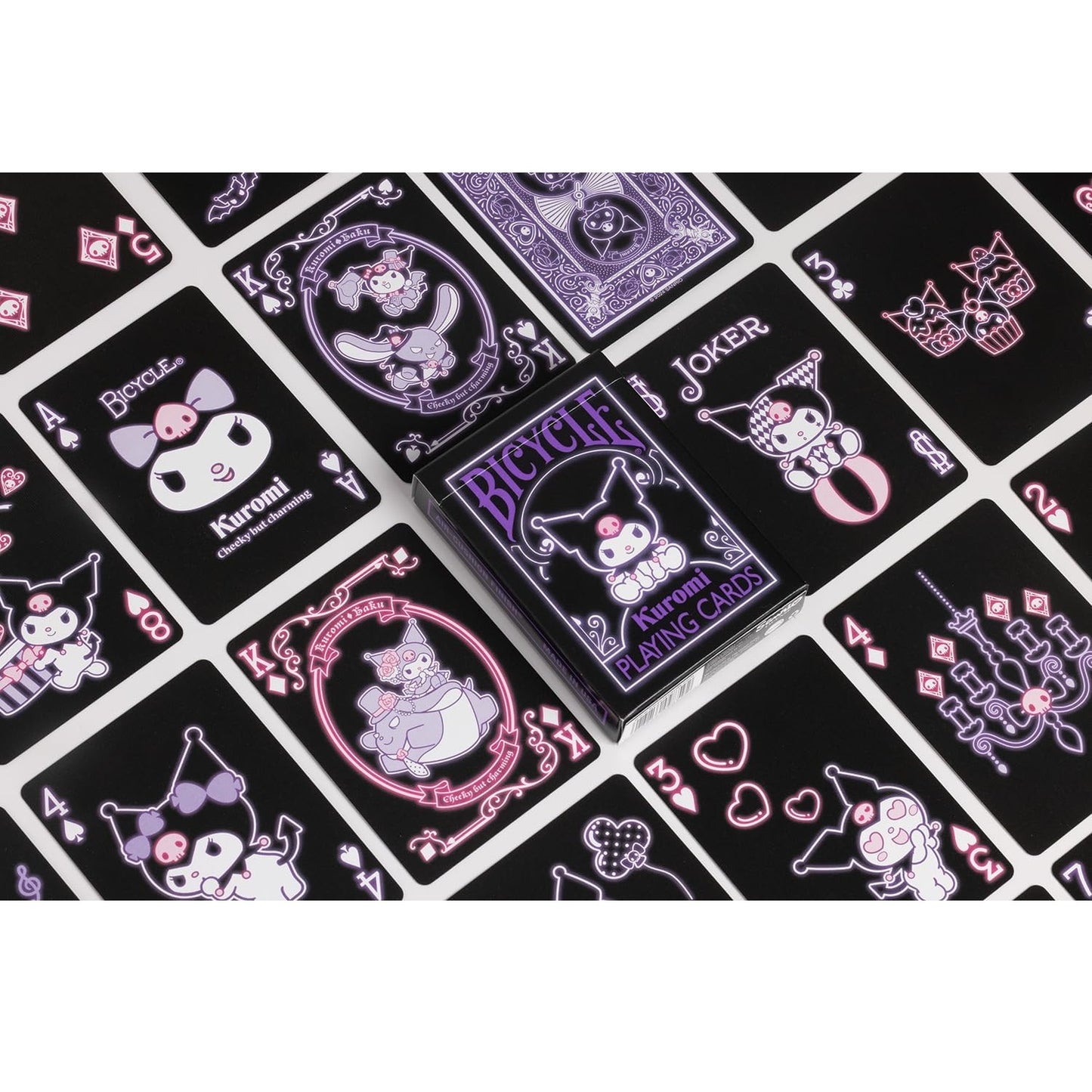 Bicycle - Hello Kitty (Kuromi) Sanrio - Playing Cards - Mazzo di Carte da Collezione, Poker, Magia e Cardistry basato sul famoso Anime Manga Giapponese