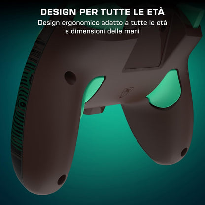 Turtle Beach - Rematch - Legend of Zelda (Tears of the Kingdom) Design lenticolare GITD Controller da gaming Wired per Nintendo Switch 2, Funziona anche con Nintendo Switch/Oled