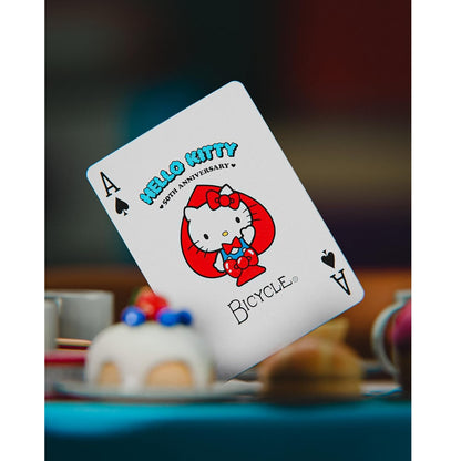 Bicycle - Hello Kitty (50th Anniversary) Sanrio - Playing Cards - Mazzo di Carte da Collezione, Poker, Magia e Cardistry basato sul famoso Anime Manga Giapponese