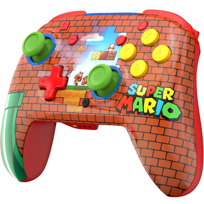 Turtle Beach - Rematch - Super Mario (Mario Bricks) Design lenticolare - Controller da gaming wireless per Nintendo Switch 2, Funziona anche con Nintendo Switch/Oled/Lite - Pulsante C non disponibile.
