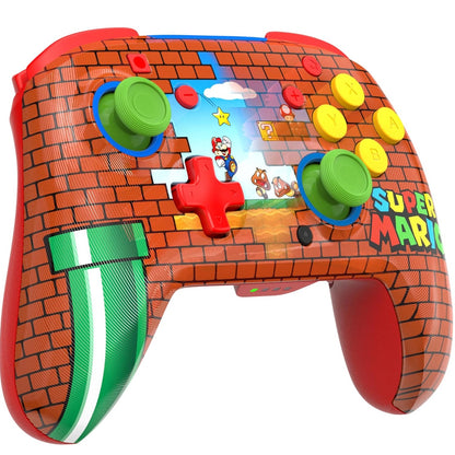 Turtle Beach - Rematch - Super Mario (Mario Bricks) Design lenticolare - Controller da gaming wireless per Nintendo Switch 2, Funziona anche con Nintendo Switch/Oled/Lite - Pulsante C non disponibile.