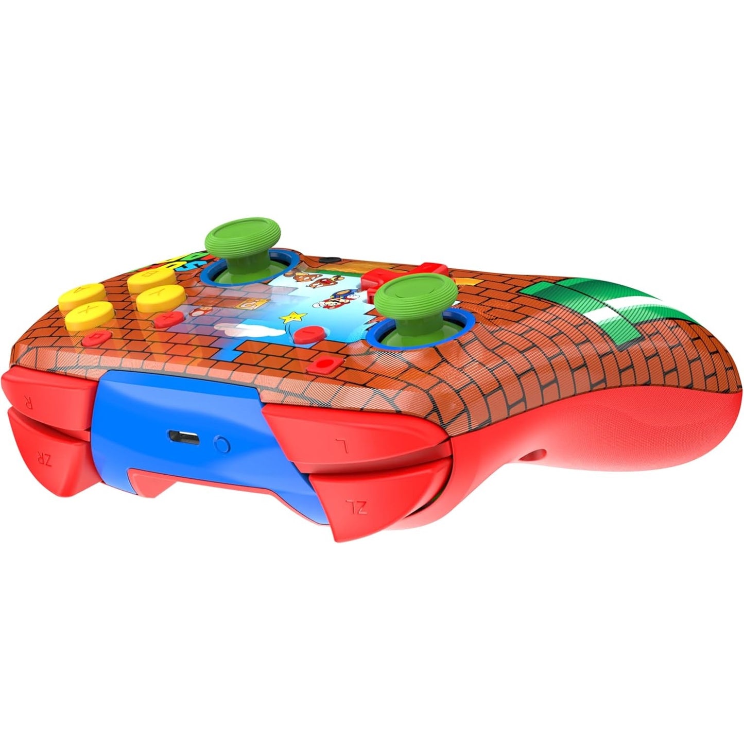 Turtle Beach - Rematch - Super Mario (Mario Bricks) Design lenticolare - Controller da gaming wireless per Nintendo Switch 2, Funziona anche con Nintendo Switch/Oled/Lite - Pulsante C non disponibile.