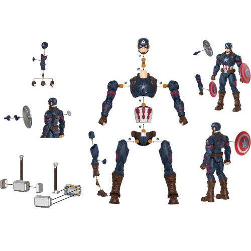 Blokees - Marvel Studios: The Infinity Saga - Model Kit Champion Class 03 (Captain America) Action Figure 81115