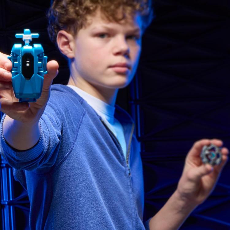Hasbro - Beyblade X -Lanciatore Deluxe Launcher Roosevelt - Cobalt Dragoon 2-60C