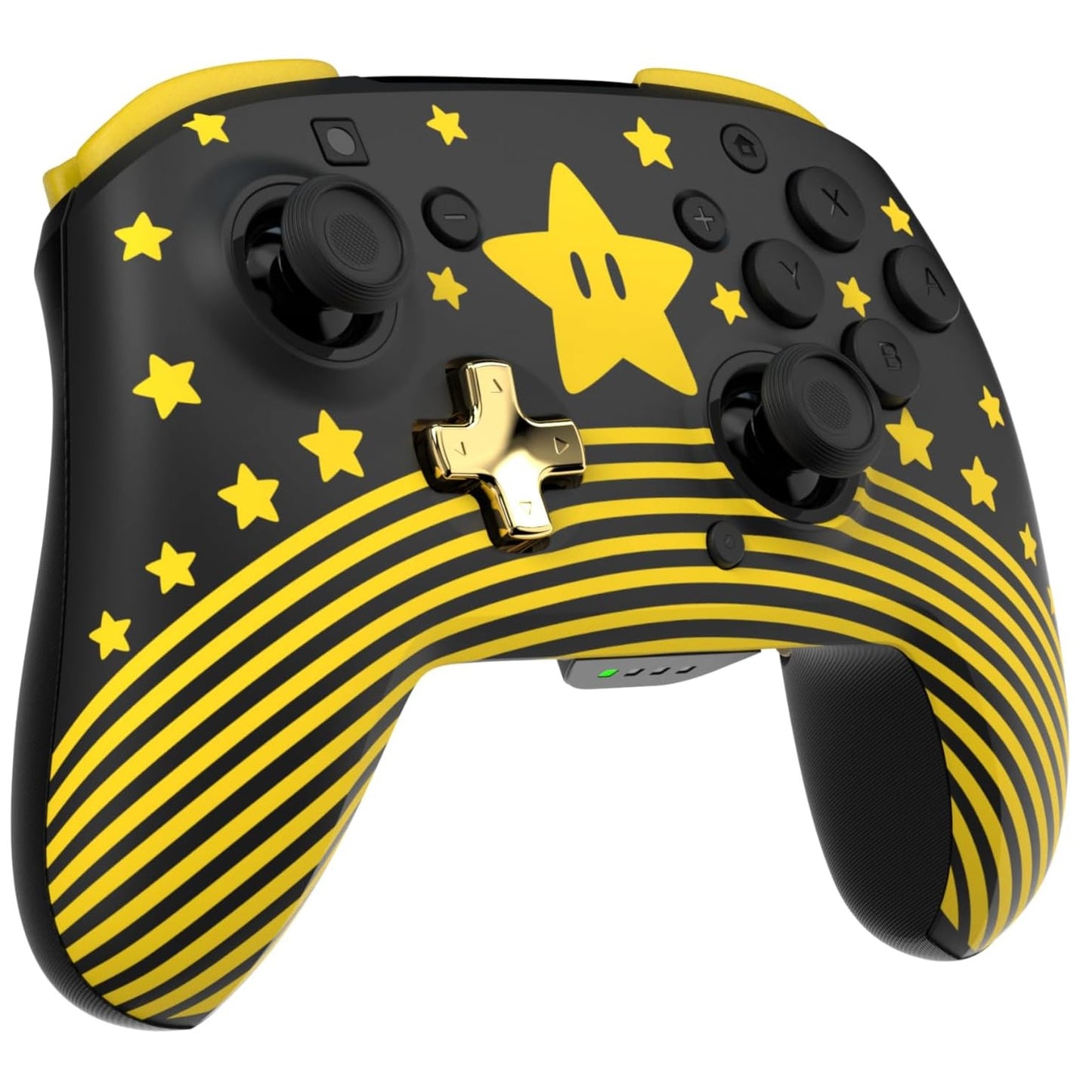 Turtle Beach - Rematch - Super Mario (Mario Star) Glow In the Dark - Controller da gaming wireless per Nintendo Switch 2, Funziona anche con Nintendo Switch/Oled/Lite - Pulsante C non disponibile.