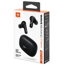 Jbl Auricolari (Wave Beam 2) Perfect Fit, In-Ear, Ip54, Cuffie Connessione Multipoint Bluetooth True Wireless Senza Filo, Cancellazione del Rumore, 40 ore di autonomia, Black/Nero