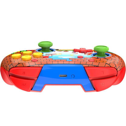 Turtle Beach - Rematch - Super Mario (Mario Bricks) Design lenticolare - Controller da gaming wireless per Nintendo Switch 2, Funziona anche con Nintendo Switch/Oled/Lite - Pulsante C non disponibile.