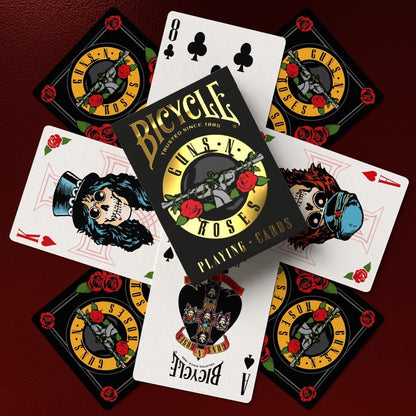 Bicycle - Rock (Guns N' Roses) Playing Cards - Mazzo di Carte da Collezione, Poker, Magia e Cardistry basato sul famoso gruppo Musicale Rockstar