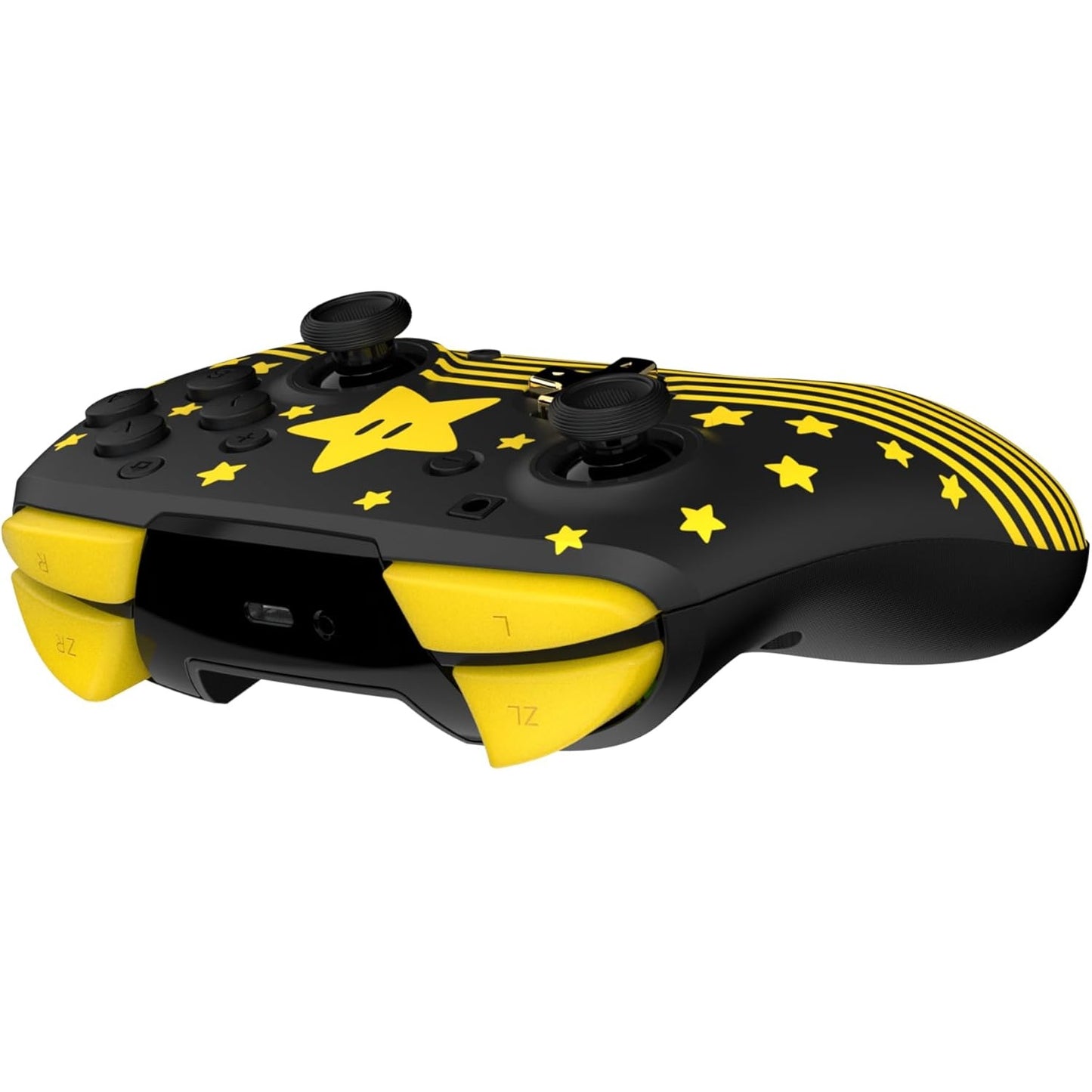 Turtle Beach - Rematch - Super Mario (Mario Star) Glow In the Dark - Controller da gaming wireless per Nintendo Switch 2, Funziona anche con Nintendo Switch/Oled/Lite - Pulsante C non disponibile.