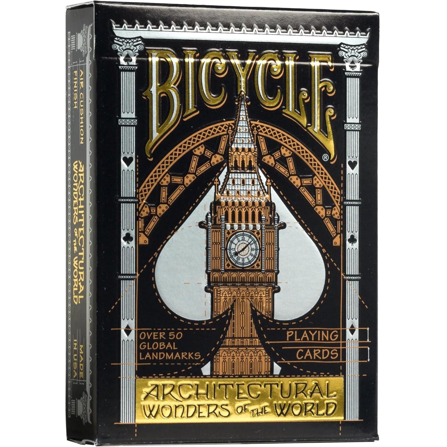 Bicycle - Architectural Wonders Of The World - Playing Cards - Mazzo di Carte da Collezione, Poker, Magia e Cardistry basato sui famosi Monumenti