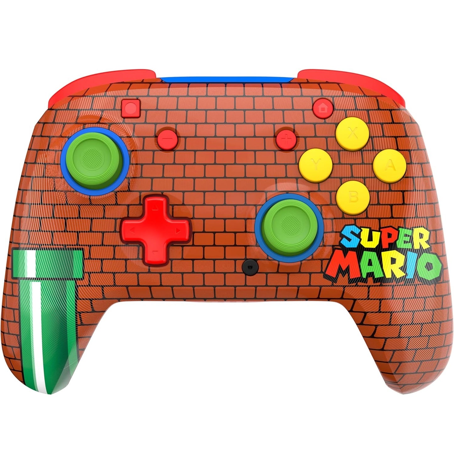 Turtle Beach - Rematch - Super Mario (Mario Bricks) Design lenticolare - Controller da gaming wireless per Nintendo Switch 2, Funziona anche con Nintendo Switch/Oled/Lite - Pulsante C non disponibile.