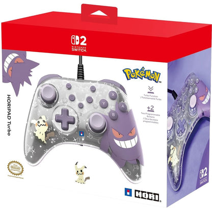 Hori Horipad Turbo Pokemon (Gengar & Mimikyu) Controller Nintendo Switch 2 - PC