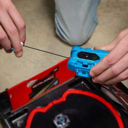 Hasbro - Beyblade X -Lanciatore Deluxe Launcher Roosevelt - Cobalt Dragoon 2-60C