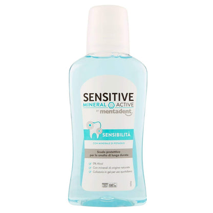 Mentadent Collutorio Sensitive Mineral Active Protezione Sensibilità Denti 300ml