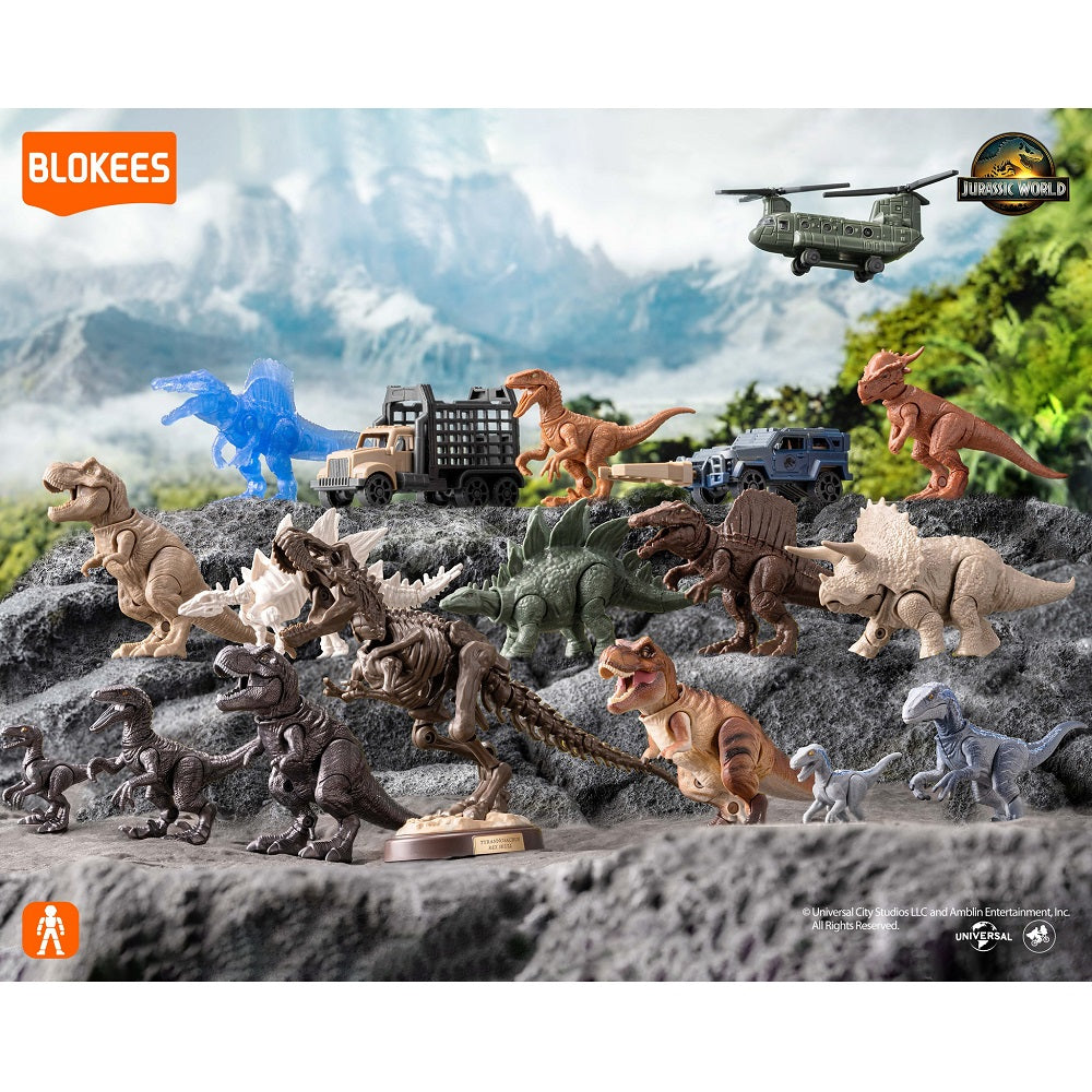 Blokees - Welcome to Jurassic World: Terraventure TS01 - Dinosaur Capture Operation 12 Designs - 12 Action Figure (BOX INTERA) 75641
