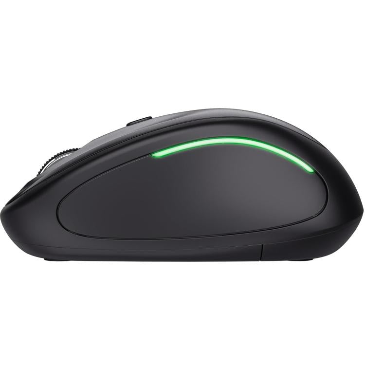 Trust Mouse Yvi Fx Illuimnato Led Rgb Wireless Ambidestro Ottico 1600 Dpi Black
