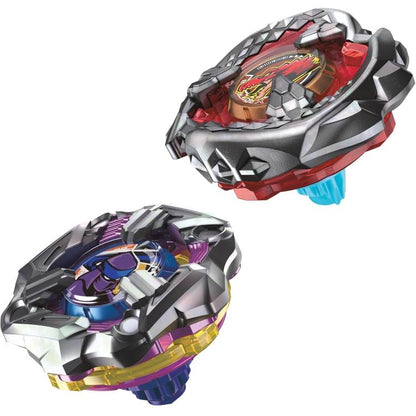 Hasbro - Beyblade X (Conf 2 Trottole) Beat Tyranno 4-70Q Vs Knife Shinobi 4-80Hn