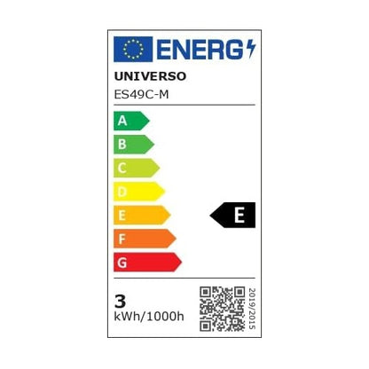 Universo Es49-G3c Punto Luce Segnapasso Rettangolare Led ad Incasso Cambia Colore CCT 3in1 da 3w 24° Da Esterno Ip65 Scatola 503 per Scale Giardino - Bianco