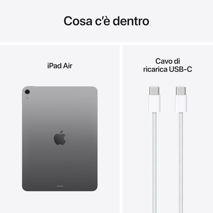 Apple iPad Air 2025 7Gen 11" 128 GB M3 Sideral Grey ITA MC9W4TY/A (Grigio siderale)