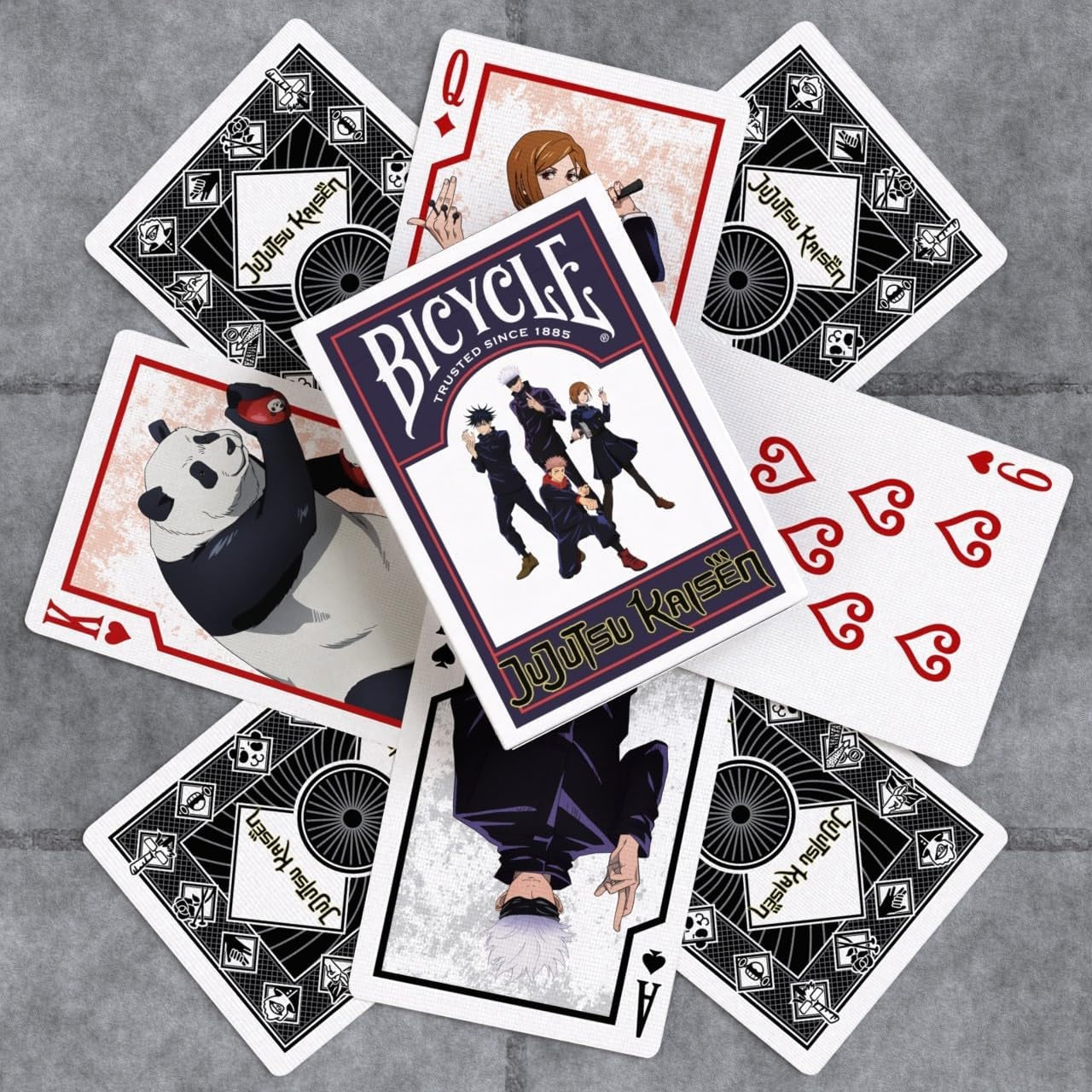 Bicycle - Jujutsu Kaisen - Playing Cards - Mazzo di Carte da Collezione, Poker, Magia e Cardistry basato sul famoso Anime Manga Giapponese