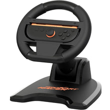 SUBSONIC - Volante da corsa Pro Kart Racer per Joy-Con Nintendo Switch e Switch 2 - Volante pieghevole con supporto e ventosa compatibile con Joycon Switch e Switch 2 - Nero