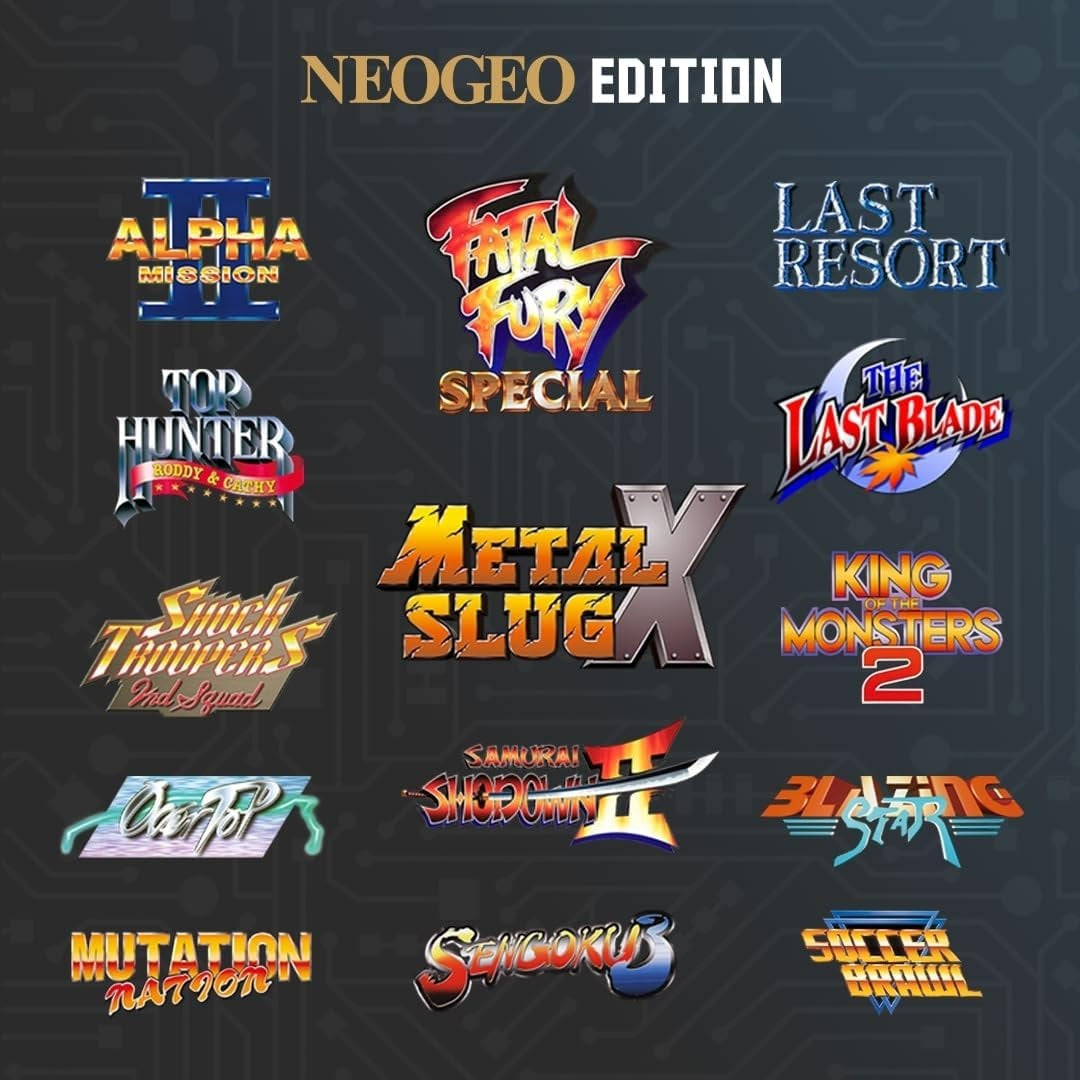 Super Pocket (NeoGeo® Edition) - Console Portatile con 14 giochi Arcade classici