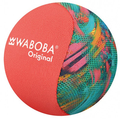 Waboba Pallina Original Skips on Water Ball (1pz) Palla che rimbalza sull’acqua, originale per saltare sull'oceano, lago e piscina – Giocattolo acquatico ad alte prestazioni per un'estate di divertimento senza fine (Astratto al neon)