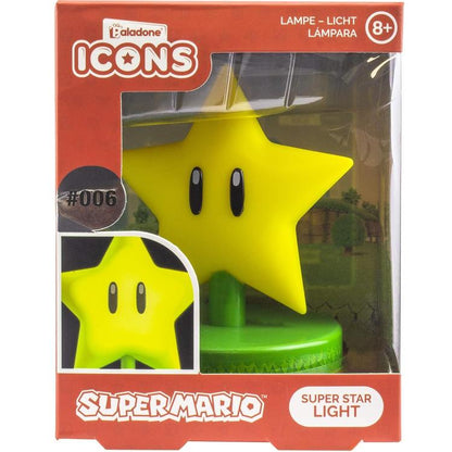 Paladone Lampada Da Tavolo 3D Super Mario Star Light 006 Night Luce Notturna