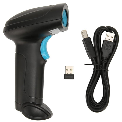 Pistola Barcode Wireless USB Laser Lettore Scanner con Luce Led per illuminare Codice a Barre 1D/2D/QR Code