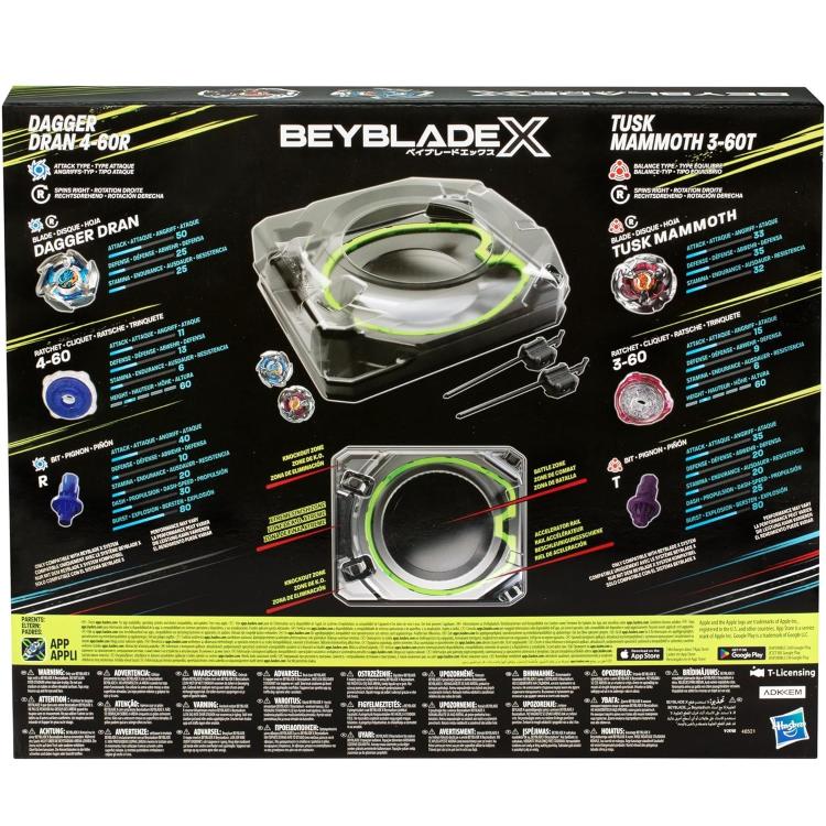 Hasbro - Beyblade X (Set Da Combattimento Xtreme) Battle Beystadium + 2 Trottole