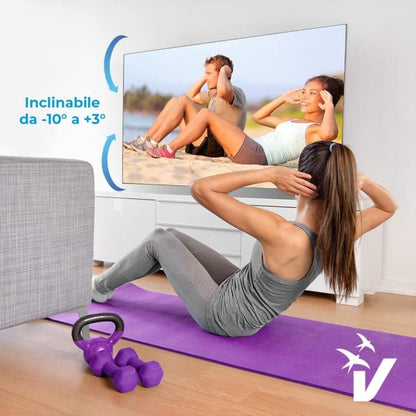 Vultech Lite Staffa Tv Parete Monitor Supporto Snodo Braccio Inclinabile 23"-43"