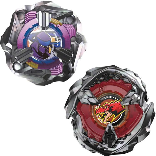 Hasbro - Beyblade X (Conf 2 Trottole) Beat Tyranno 4-70Q Vs Knife Shinobi 4-80Hn