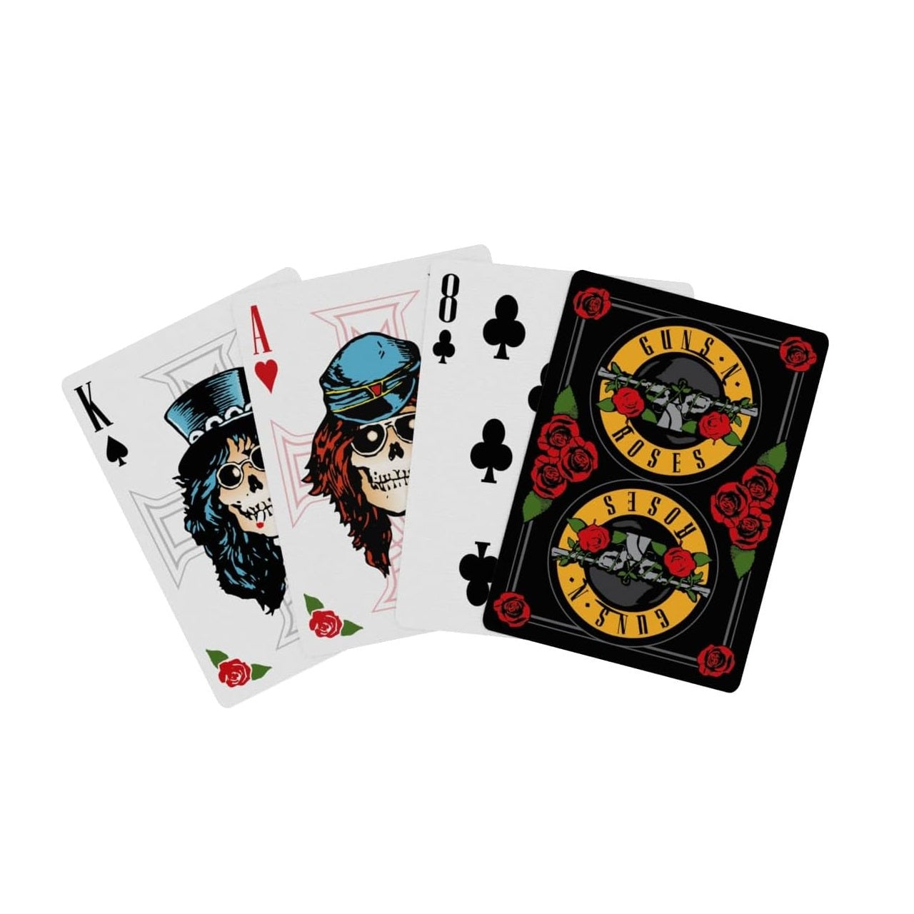 Bicycle - Rock (Guns N' Roses) Playing Cards - Mazzo di Carte da Collezione, Poker, Magia e Cardistry basato sul famoso gruppo Musicale Rockstar