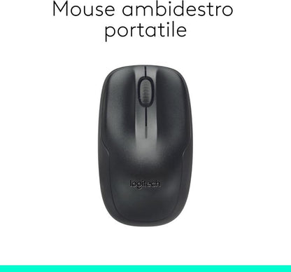 Logitech Mk220 Kit Tastiera E Mouse Wireless Computer Pc Layaout Italiano Qwerty