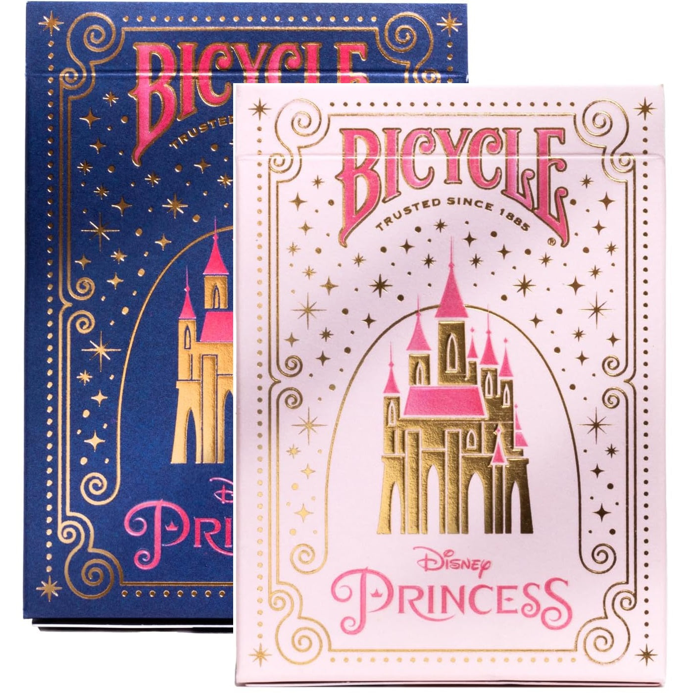 Bicycle - Disney (Princess Pink and Navy) Playing Cards - Mazzo di Carte da Collezione, Poker, Magia e Cardistry basato sul famoso film di Animzione Disney Principesse (1 Mazzo RANDOM)