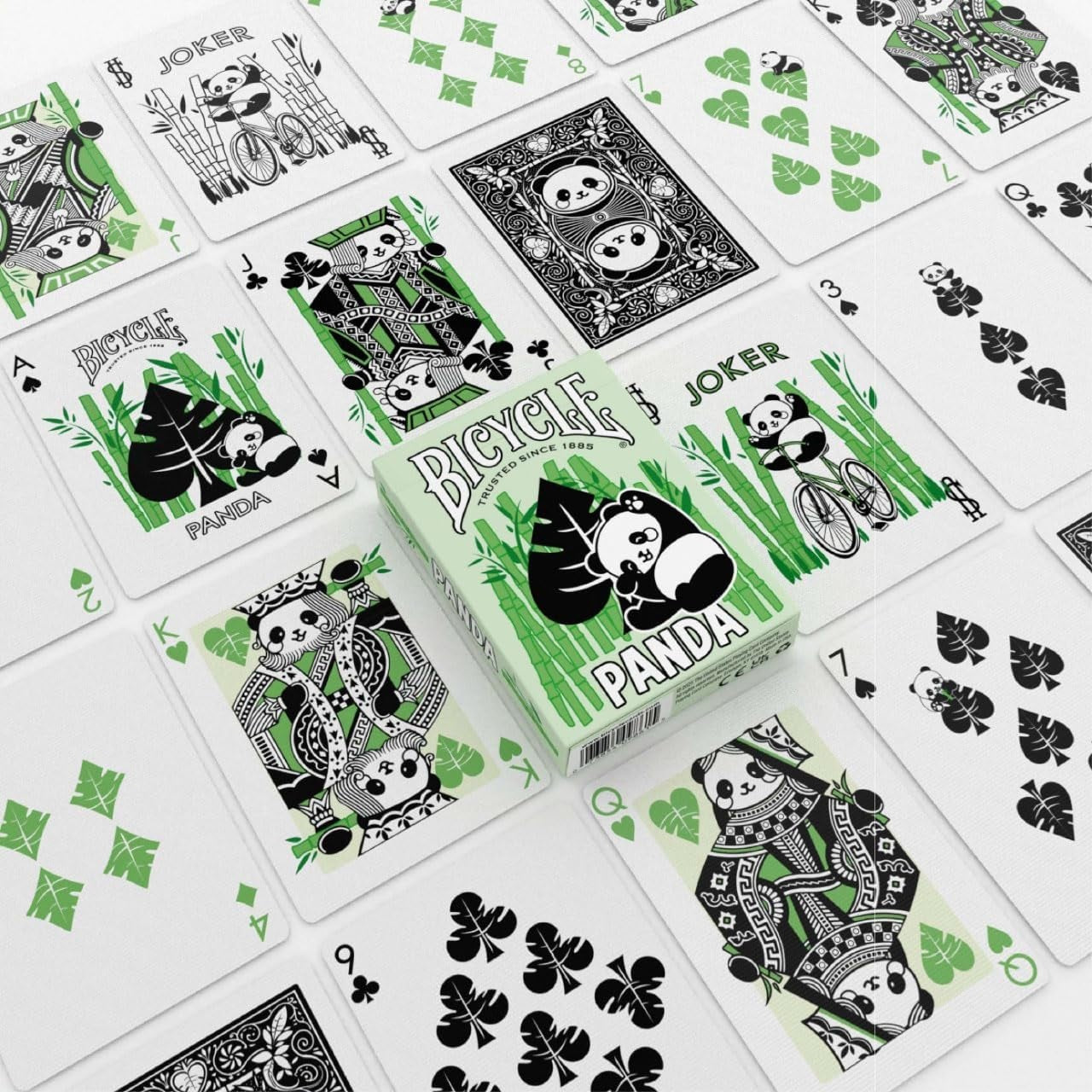 Bicycle - Panda - Playing Cards - Mazzo di Carte da Collezione, Poker, Magia e Cardistry basato sui famosi e simpatici Animali