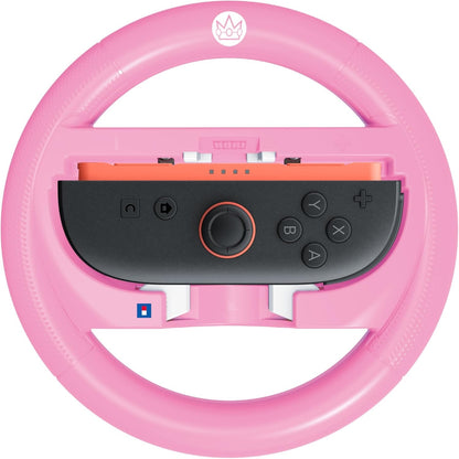 HORI Volante per Joy-Con Mario Kart Racing Wheel Attachment (Peach) per Nintendo Switch 2 e Nintendo Switch - Licenza Ufficiale Nintendo