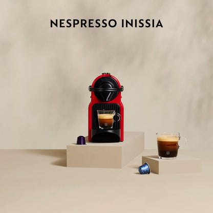 De'Longhi Inissia XN1005 Macchina da Caffè Espresso Regolabile a Capsule Nespresso - Rosso (Ruby Red)