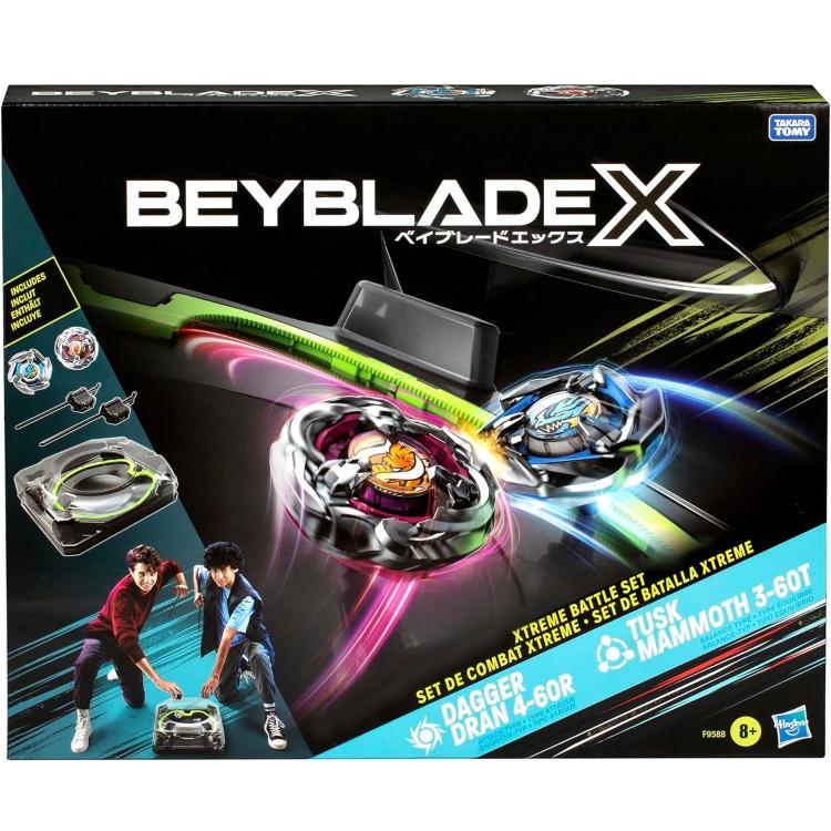 Hasbro - Beyblade X (Set Da Combattimento Xtreme) Battle Beystadium + 2 Trottole