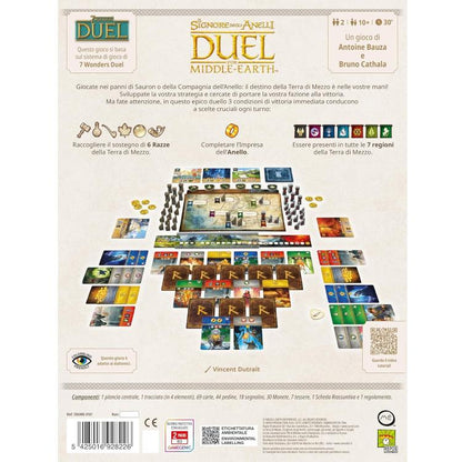 Asmodee - Il Signore Degli Anelli: Duel For Middle-Earth - Gioco da Tavolo 10+