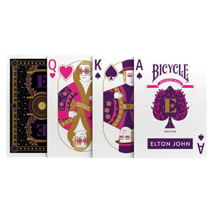 Bicycle - Rock (Elton John Europe) Playing Cards - Mazzo di Carte da Collezione, Poker, Magia e Cardistry basato sul famoso Cantante Rockstar