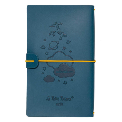 Taccuino "Il Piccolo Principe Blu" Diario Personale Viaggio 2 Quaderni Sostituibili: Bullet Journal Puntinato e a Righe 160 pag