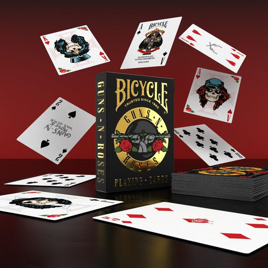 Bicycle - Rock (Guns N' Roses) Playing Cards - Mazzo di Carte da Collezione, Poker, Magia e Cardistry basato sul famoso gruppo Musicale Rockstar