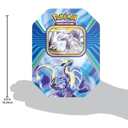 Pokemon Tin: Leggende Di Paldea (Miraidon) Box Tcg Gioco Carte Trading Card Game