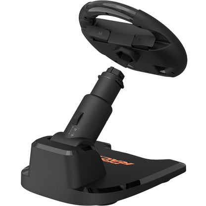 SUBSONIC - Volante da corsa Pro Kart Racer per Joy-Con Nintendo Switch e Switch 2 - Volante pieghevole con supporto e ventosa compatibile con Joycon Switch e Switch 2 - Nero