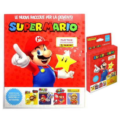 Panini Super Mario: Starter Pack Playtime Stiker Album + 5 Bustine Di Figurine